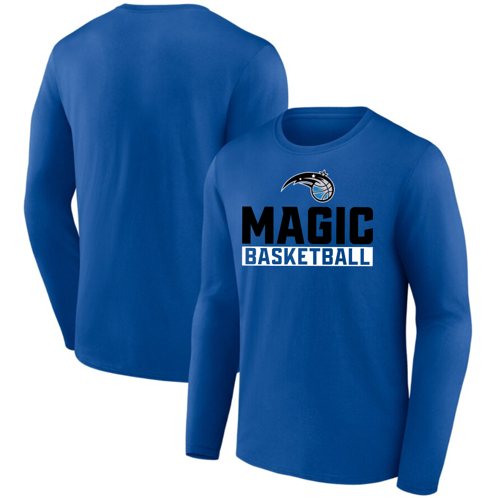 Men's Orlando Magic Royal Let's Go Long Sleeve T-Shirt Men's Orlando Magic Royal Let's Go Long Sleeve T-Shirt